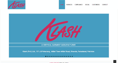 Desktop Screenshot of klashclothing.com